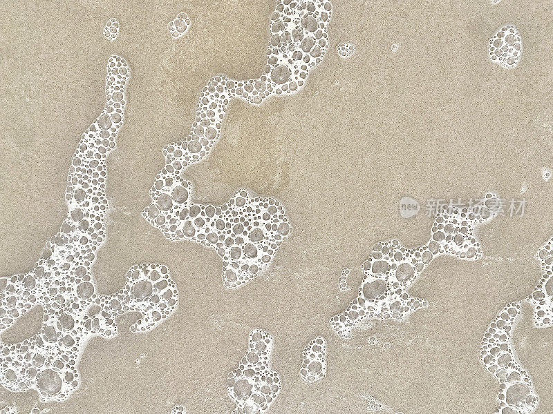 Beach Sand with Sea Foam